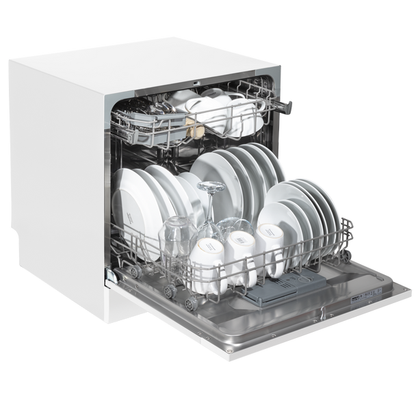 Sealey DH86 │ Baridi Tabletop Dishwasher 8 Place Settings 8L Capacity - White