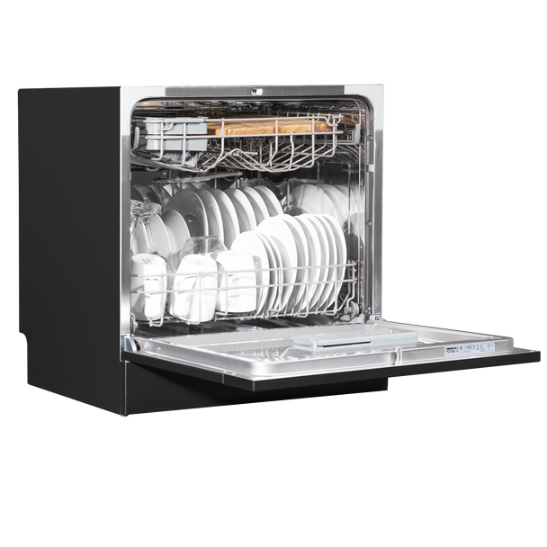 Sealey DH88 │ Baridi Tabletop Dishwasher 8 Place Settings 8L Capacity - Black