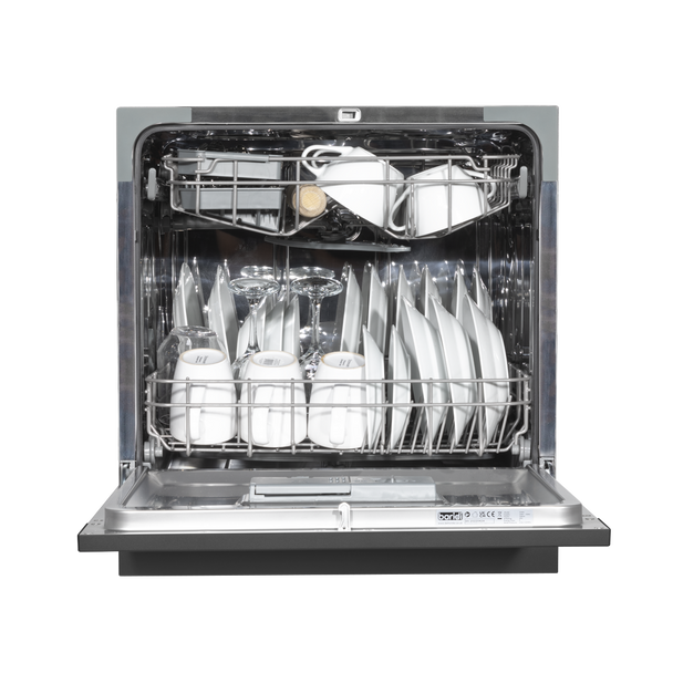 Sealey DH88 │ Baridi Tabletop Dishwasher 8 Place Settings 8L Capacity - Black