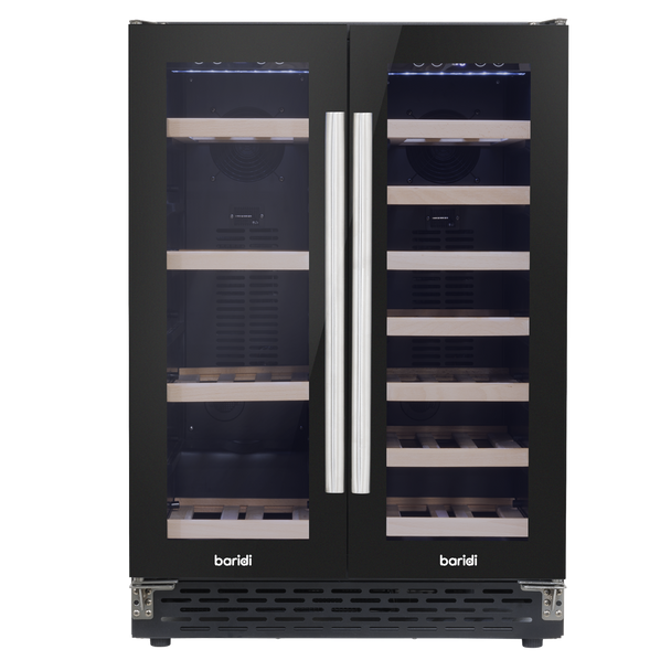 Sealey DH96 │ Baridi 40 Bottle/120 Can Under-Counter/Freestanding Dual Zone Wine Fridge & Cooler 60cm