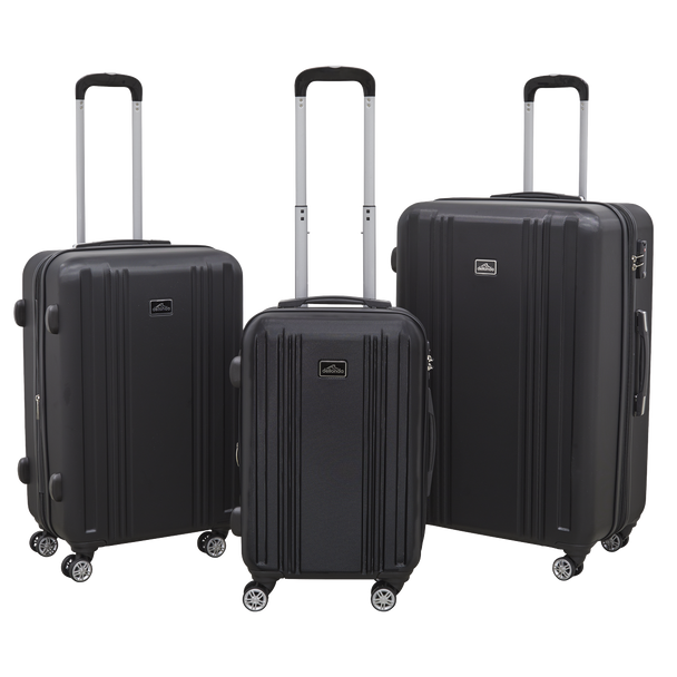Sealey DL11 │ Dellonda Lightweight ABS Luggage Set with TSA Lock - Black