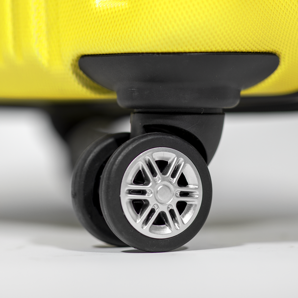 Sealey DL124 │ Dellonda Lightweight ABS Luggage Set with TSA Lock - Yellow