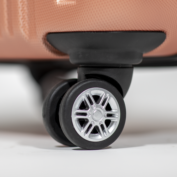 Sealey DL125 │ Dellonda Lightweight ABS Luggage Set with TSA Lock - Rose Gold