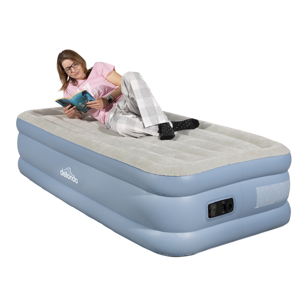 Sealey DL146 │ Dellonda Raised Air Bed with Built-in Electric Pump & Storage Bag - Single