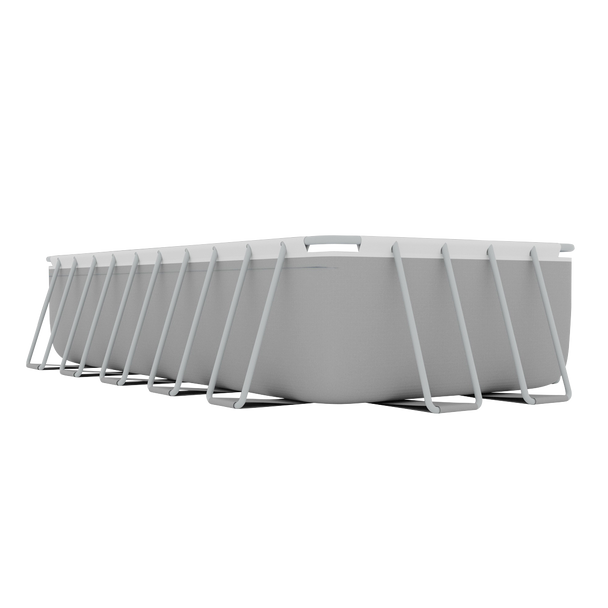 Sealey DL150 │ Dellonda Deluxe Steel Frame Rectangular Swimming Pool with Step Ladder & Filter Pump 21ft