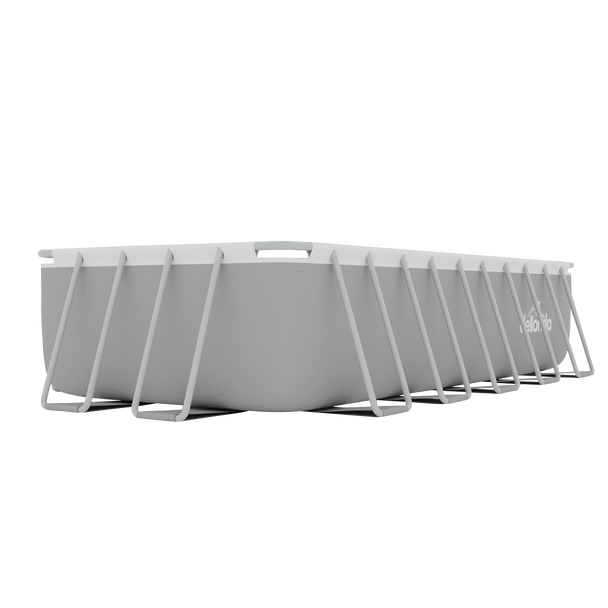 Sealey DL150 │ Dellonda Deluxe Steel Frame Rectangular Swimming Pool with Step Ladder & Filter Pump 21ft