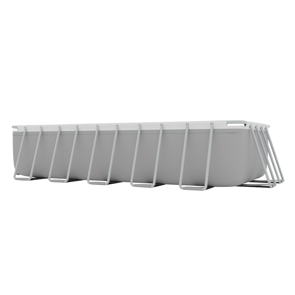 Sealey DL150 │ Dellonda Deluxe Steel Frame Rectangular Swimming Pool with Step Ladder & Filter Pump 21ft