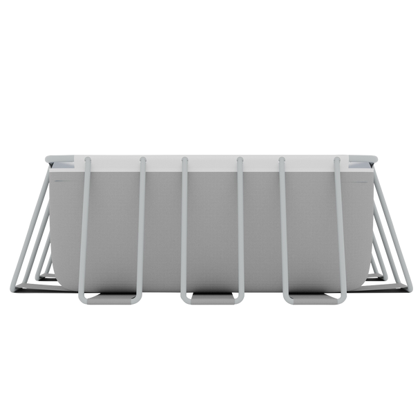 Sealey DL151 │ Dellonda Deluxe Steel Frame Rectangular Swimming Pool with Step Ladder & Filter Pump 25ft