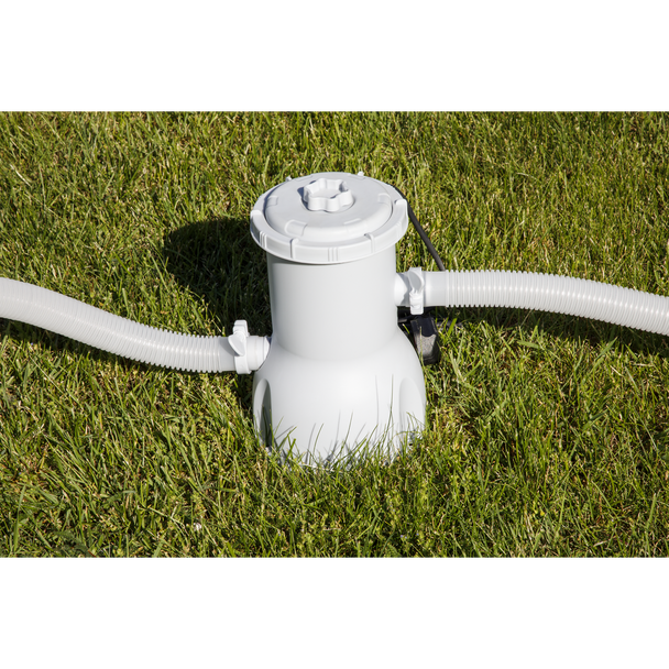 Sealey DL18 │ Dellonda Paddling/Swimming Pool & Pump 15ft - Gray Rattan Effect