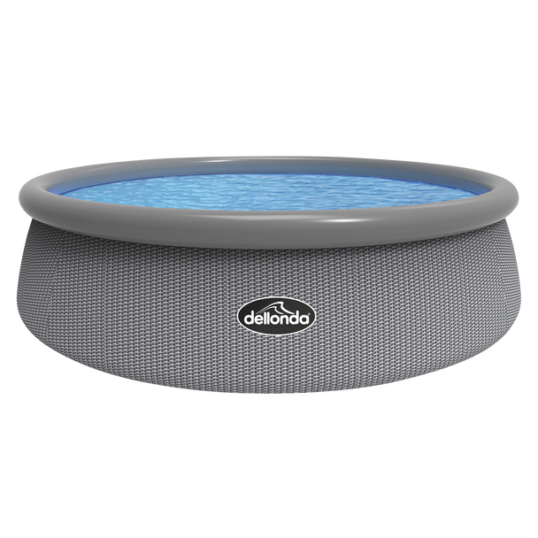 Sealey DL18 │ Dellonda Paddling/Swimming Pool & Pump 15ft - Gray Rattan Effect