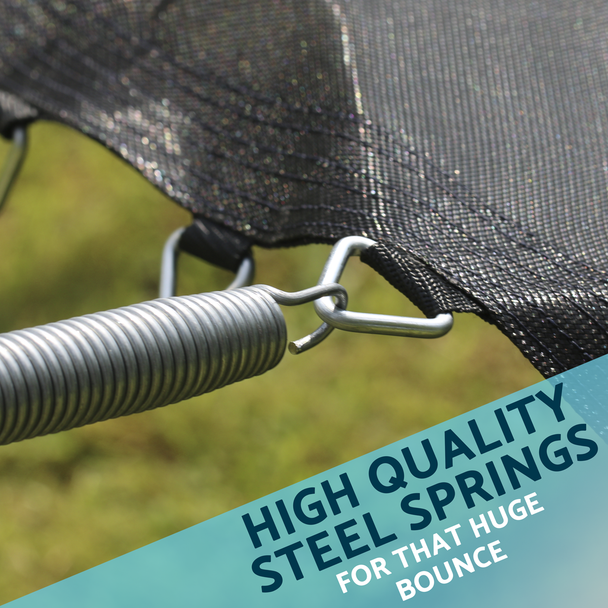 Sealey DL69 │ Dellonda Heavy-Duty Outdoor Trampoline with Safety Enclosure Net 12ft