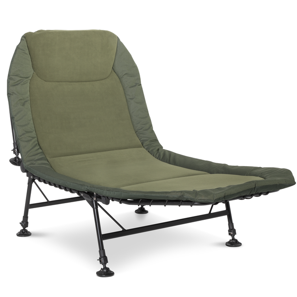 Sealey DL78 │ Dellonda Adjustable Bedchair with Fleece Mattress & Pillow