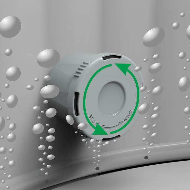 Sealey DL91 │ Dellonda 4-6 Person Inflatable Hot Tub/Spa with Smart Pump - Rattan Effect