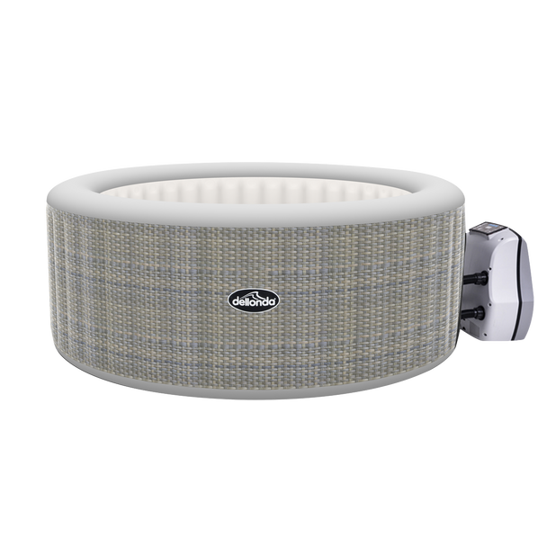 Sealey DL91 │ Dellonda 4-6 Person Inflatable Hot Tub/Spa with Smart Pump - Rattan Effect