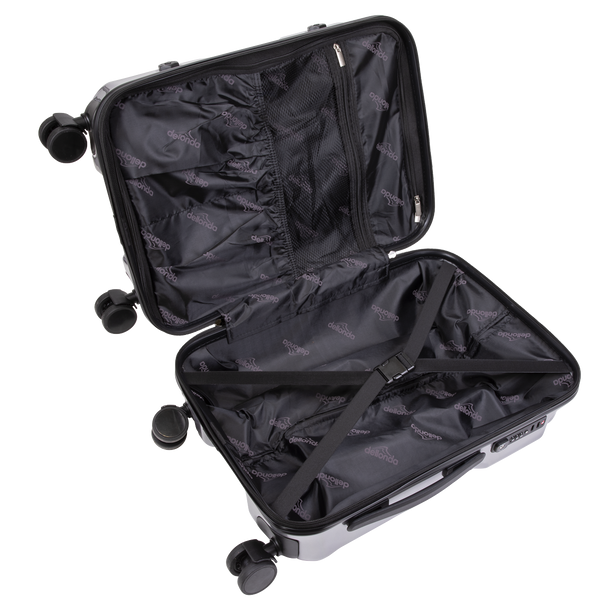 Sealey DL9 │ Dellonda Lightweight ABS Luggage Set 3pc - Silver