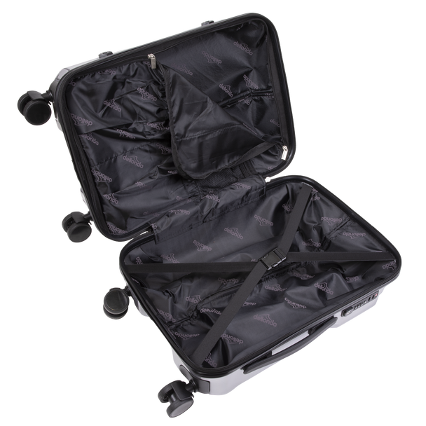 Sealey DL9 │ Dellonda Lightweight ABS Luggage Set 3pc - Silver