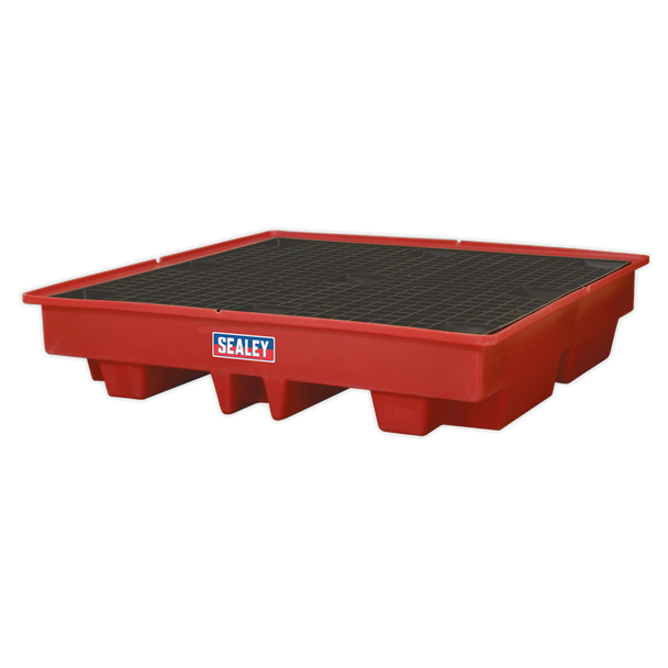 Sealey DRP13 │ Polyethylene Barrel Bund/Spill Pallet 1280 x 1280 x 275mm
