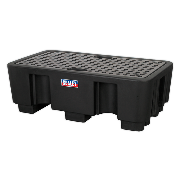 Sealey DRP17 │ 2 Drum Polyethylene Barrel Bund/Spill Pallet 1300 x 750 x 440mm