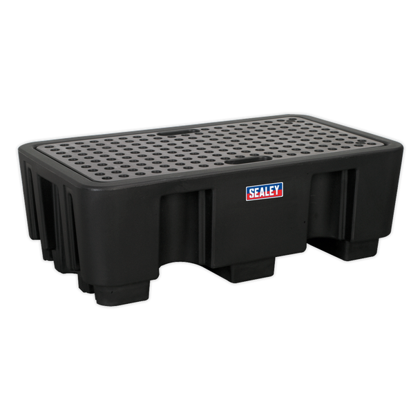 Sealey DRP17 │ 2 Drum Polyethylene Barrel Bund/Spill Pallet 1300 x 750 x 440mm