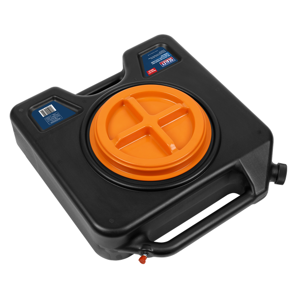 Sealey DRP44 │ Oil/Fluid Drain & Recycling Container with Wheels 15L