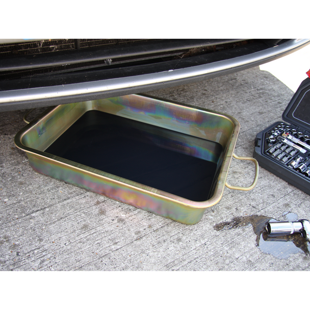 Sealey DRPM1 │ Metal Drain Pan 9L