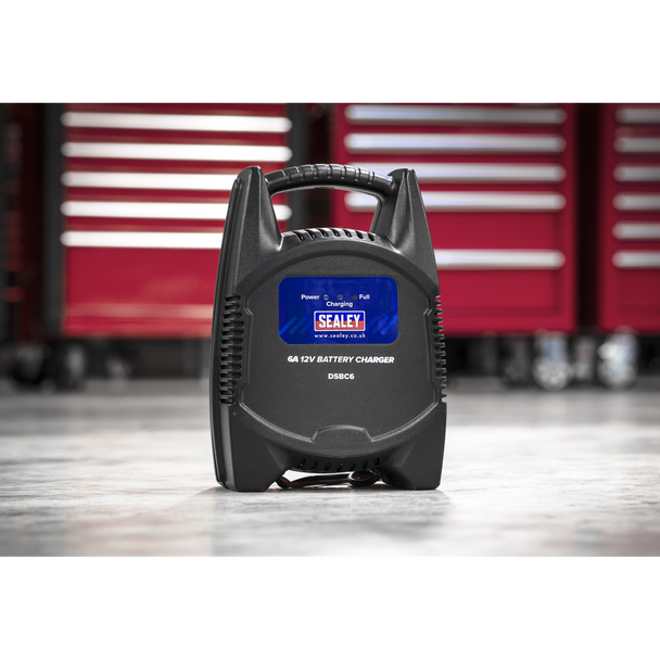 Sealey DSBC6 │ 12V Battery Charger 6A 230V