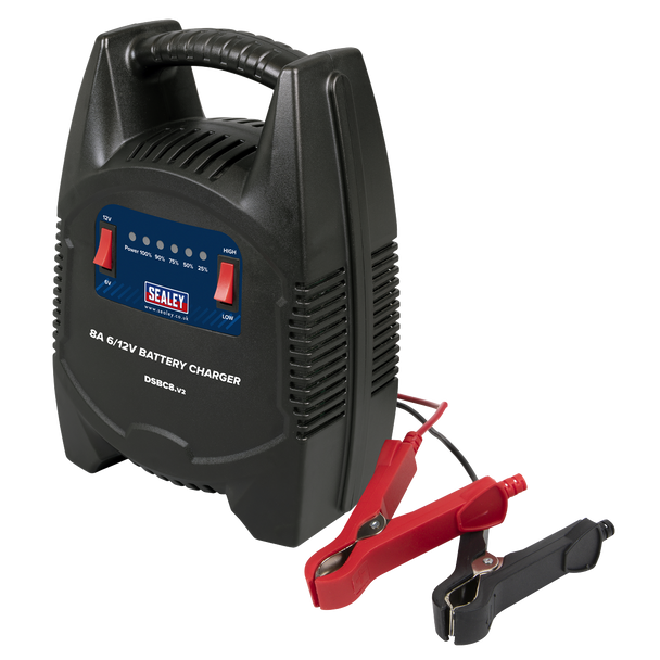 Sealey DSBC8 │ 8A 6/12V Battery Charger 230V