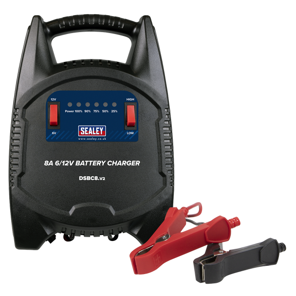 Sealey DSBC8 │ 8A 6/12V Battery Charger 230V