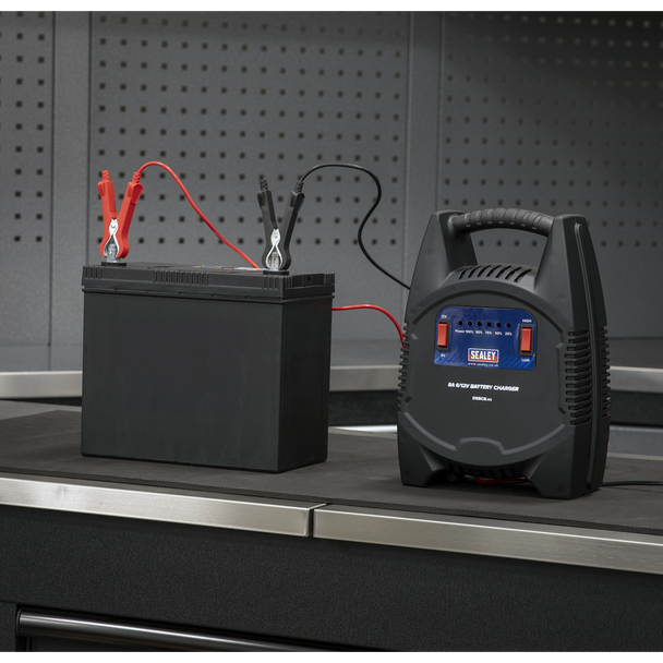 Sealey DSBC8 │ 8A 6/12V Battery Charger 230V