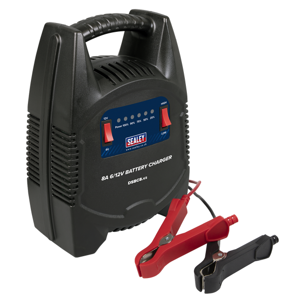 Sealey DSBC8 │ 8A 6/12V Battery Charger 230V