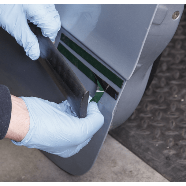 Sealey DSTG1210 │  Double-Sided Adhesive Foam Tape 12mm x 10m - Green Backing