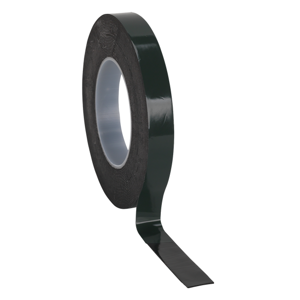 Sealey DSTG1910 │ Double-Sided Adhesive Foam Tape 19mm x 10m - Green Backing