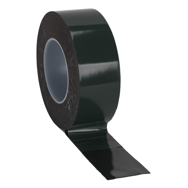 Sealey DSTG5010 │ Double-Sided Adhesive Foam Tape 50mm x 10m - Green Backing