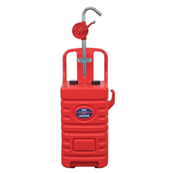 Sealey DT55RCOMBO1 │ Mobile Dispensing Tank with Oil Rotary Pump 55L - Red