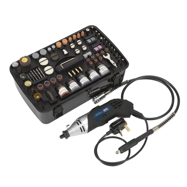 Sealey E5188 │ Multipurpose Rotary Tool & Engraver Kit 230V 219pc