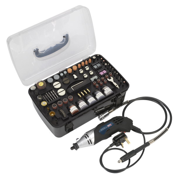 Sealey E5188 │ Multipurpose Rotary Tool & Engraver Kit 230V 219pc