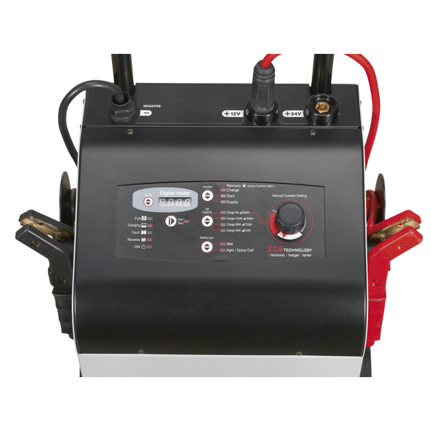 Sealey ECS400 │ 12/24V Electronic Charger Maintainer/Starter 75/400A