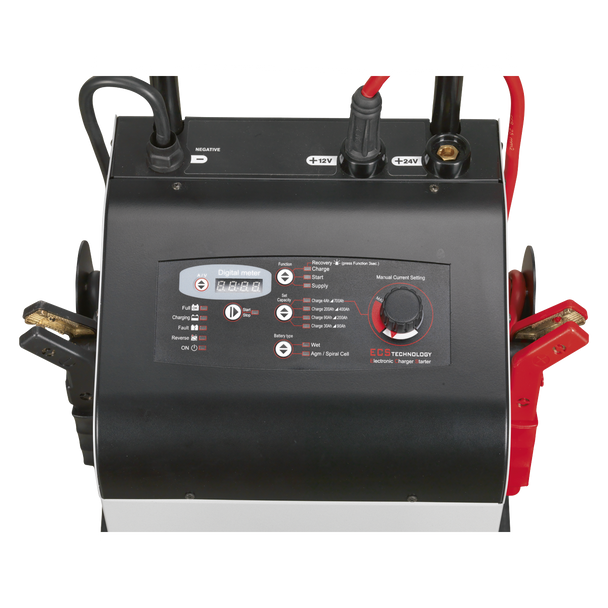 Sealey ECS650 │ 12/24V Electronic Charger Maintainer/Starter 100/650A