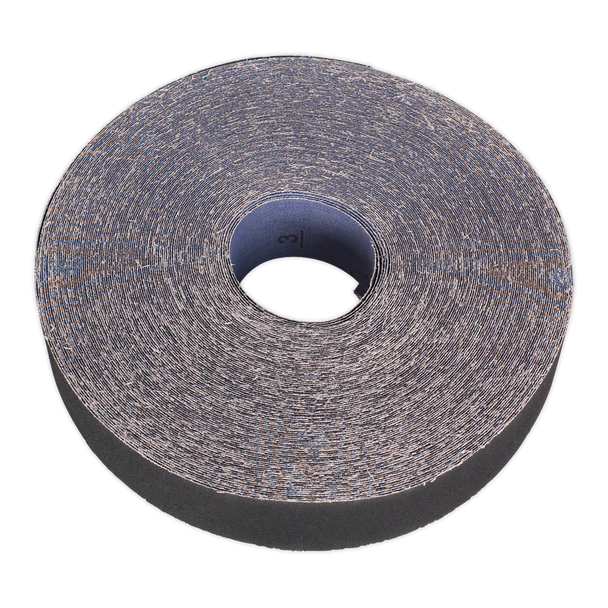 Sealey ER2550120 │Emery Roll 120Grit 25mm x 50m - Blue Twill