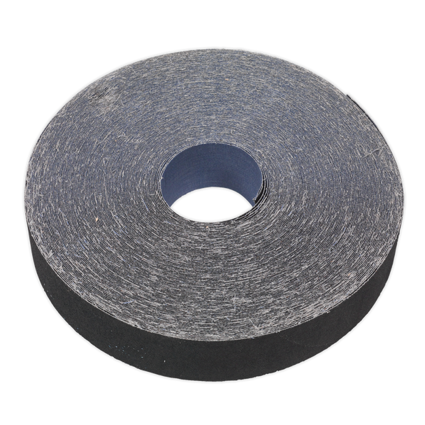 Sealey ER2550150 │ Emery Roll 150Grit 25mm x 50m - Blue Twill