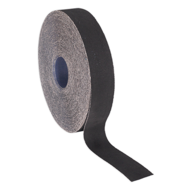 Sealey ER255040 │ Emery Roll 40Grit 25mm x 50m - Blue Twill