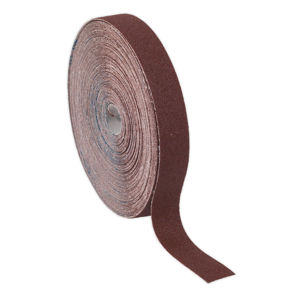 Sealey ERB2550120 │ Emery Roll 120Grit 25mm x 50m - Brown