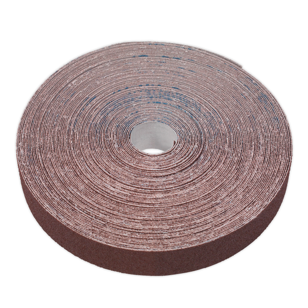 Sealey ERB255080 │ Emery Roll 80Grit 25mm x 50m - Brown