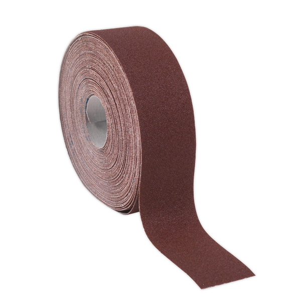 Sealey ERB5050120 │ Emery Roll 120Grit 50mm x 50m - Brown