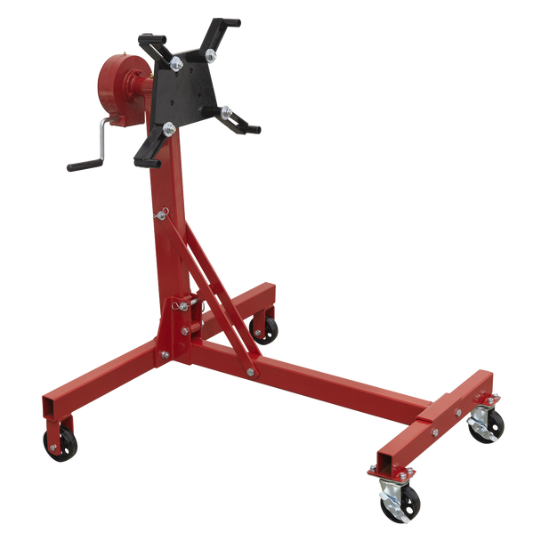 Sealey ES480D │ Folding 360º Rotating Engine Stand with Geared Handle Drive 450kg Capacity