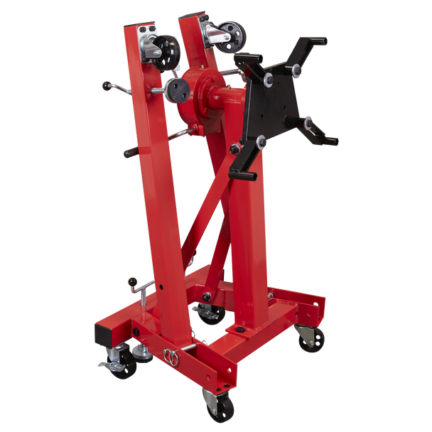 Sealey ES680D │ Folding 360º Rotating Engine Stand with Geared Handle Drive 680kg Capacity