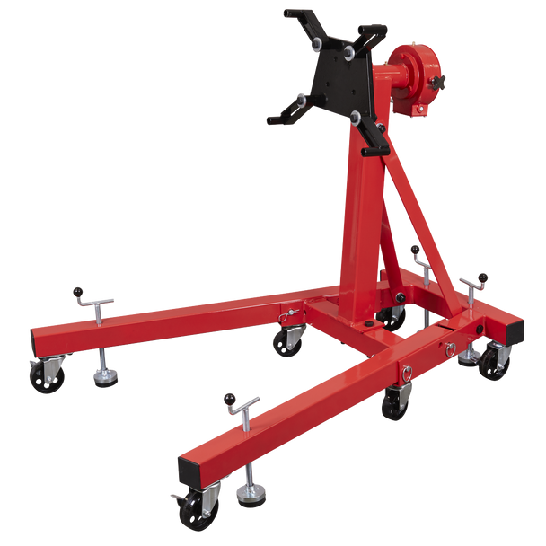 Sealey ES680D │ Folding 360º Rotating Engine Stand with Geared Handle Drive 680kg Capacity