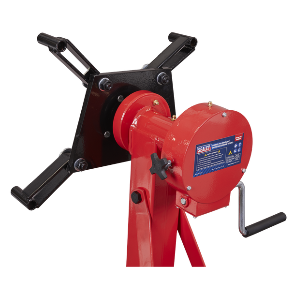 Sealey ES680D │ Folding 360º Rotating Engine Stand with Geared Handle Drive 680kg Capacity