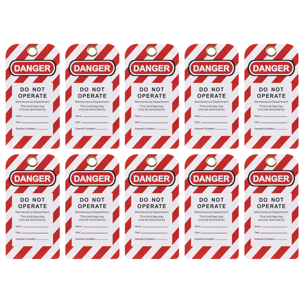 Sealey EV17 │ Lockout Safety Tag 10pc