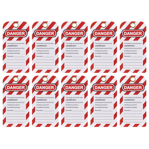 Sealey EV17 │ Lockout Safety Tag 10pc